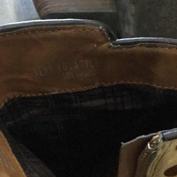 Very Volatile Brown Leather Upper Boots - Picture 7 of 7